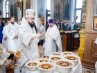 В Рождественский сочельник  епископ Борисоглебский освятил ритуальную кутью