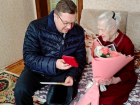  Мэр Борисоглебска вручил юбилейную медаль ветерану Великой Отечественной войны