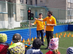 Борисоглебские дошколята приняли участие в акции «Дорожный патруль безопасности» 