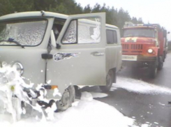 В Терновском районе сгорела УАЗ -"буханка»