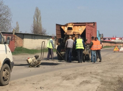 В Борисоглебске ямочный ремонт «по-быстрому» сняли на видео