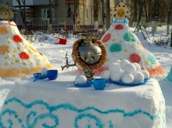 Детские сады Борисоглебска удивили членов жюри конкурса «Лучший снежный городок» 