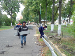 В Борисоглебском «пьяном сквере» начались работы по благоустройству