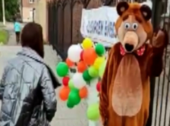 Возле участка в Борисоглебской гимназии появился медведь