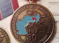 Жителю поселка Грибановский вручили медаль к годовщине вывода войск из Афганистана 