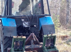 В Поворинском районе   создают противопожарные полосы с опережением графика 