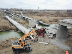 Губернатор Гусев поручил закончить восстановление моста через Савалу в Терновском районе к осени