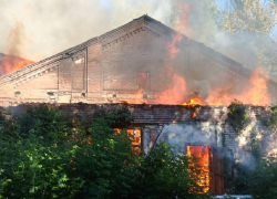 Мощным пожаром ознаменовался Единый день голосования в Борисоглебске