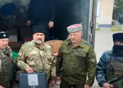 Казаки из штурмового отряда «Таврида» поблагодарили жителей Борисоглебска 
