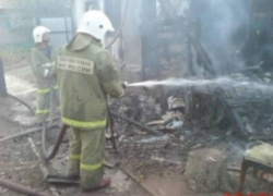 В Борисоглебске сгорела баня