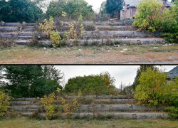 В Борисоглебске волонтеры убрали территорию стадиона «Химмаш»