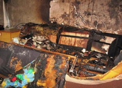 В Терновском районе в пожаре пострадал человек