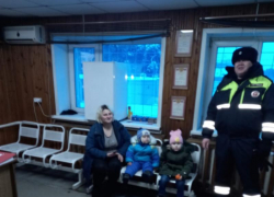 Семья  замерзала на трассе в Воронежской области: помогли только полицейские 