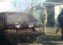 В Борисоглебском селе Макашевка сгорел легковой автомобиль