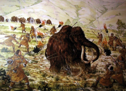 Археологи нашли в Воронежской области  ребро мамонта с застрявшим наконечником