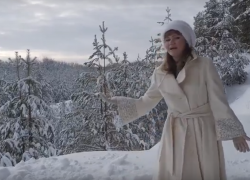 Борисоглебскую зиму во всей ее красе показала вокалистка Кира Мищенко