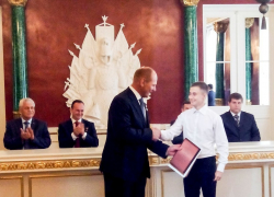 Школьника  из Борисоглебска наградили в Большом Кремлевском дворце