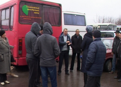 В Борисоглебске водители пассажирских автобусов отказались выходить в рейсы