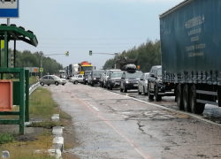 На трассе «Каспий»  под Борисоглебском – огромные пробки