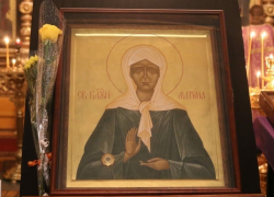 В кафедральный собор Борисоглебска прибыла икона Матроны Московской