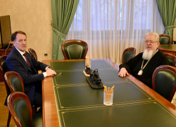 Алексей Гордеев встретился с Митрополитом Воронежским Сергием 