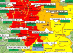 Опубликована карта самых пожароопасных районов Воронежской области