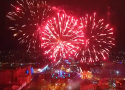 Станислав Гладыш поделился видео новогоднего фейерверка в Борисоглебске