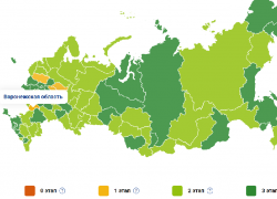 Место Воронежской области на коронавирусной карте России