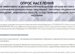 Борисоглебцам предлагают оценить работу местной власти