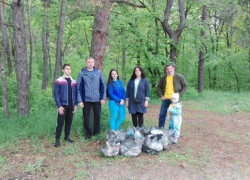 Субботник у "Дуба желаний" провели борисоглебские "справороссы" и члены Молодежного Совета БГО