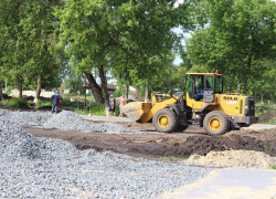 В селе Грибановского района идет благоустройство  парка отдыха