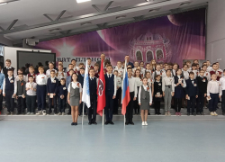 В ряды Юнармии вступили 77 учащихся Борисоглебской гимназии 