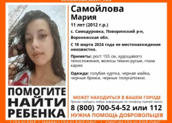 Пропавшую 11-летнюю девочку больше недели ищут в Поворинском районе