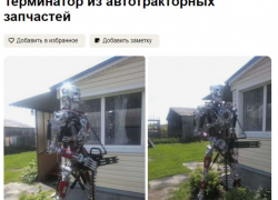 Житель Воронежской области продает на «Авито» 2,5-метрового терминатора 
