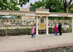 В сквере Борисоглебска появился стенд с портретами Почетных граждан Борисоглебска