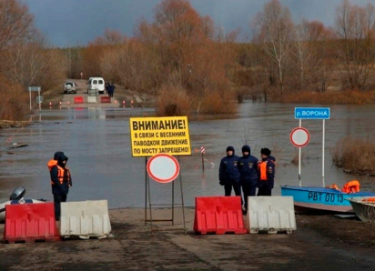 Ещё два низководных моста затопило на востоке Воронежской области