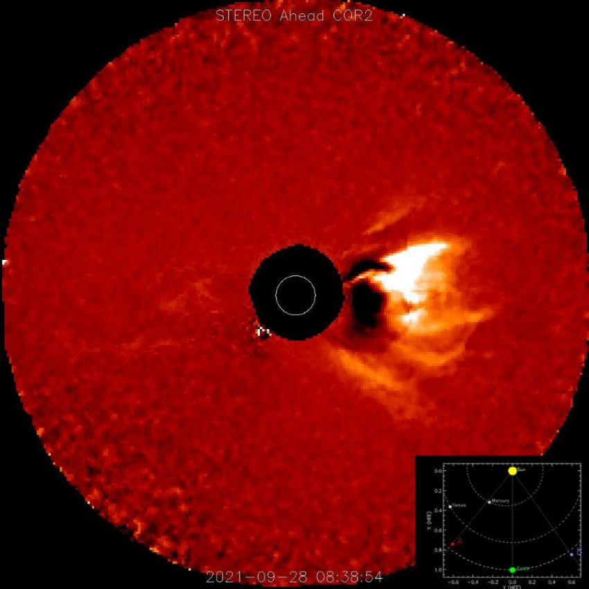 Из-за вспышки  на Солнце  1 октября прогнозируется магнитная буря