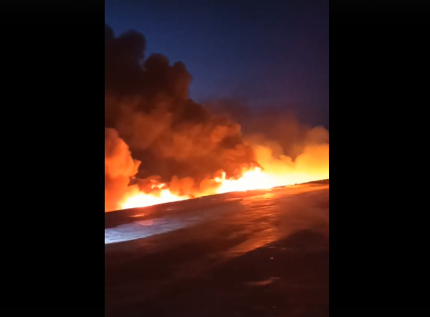 В соседней с Воронежской Саратовской области – страшный пожар: загорелся мазут