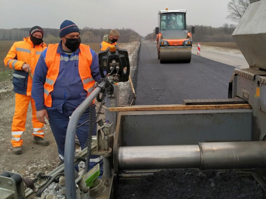 В Грибановском районе начали ремонт 9 км федеральной трассы