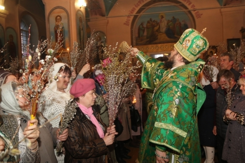 Верующие Борисоглебска отпраздновали Вербное воскресенье