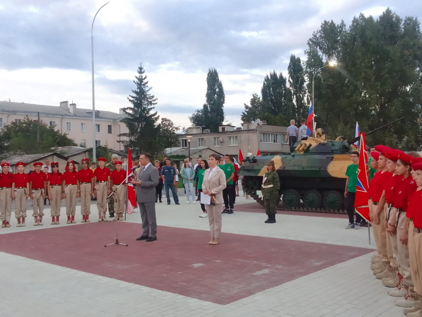 В Поворино состоялось торжественное открытие сквера «Патриот» 