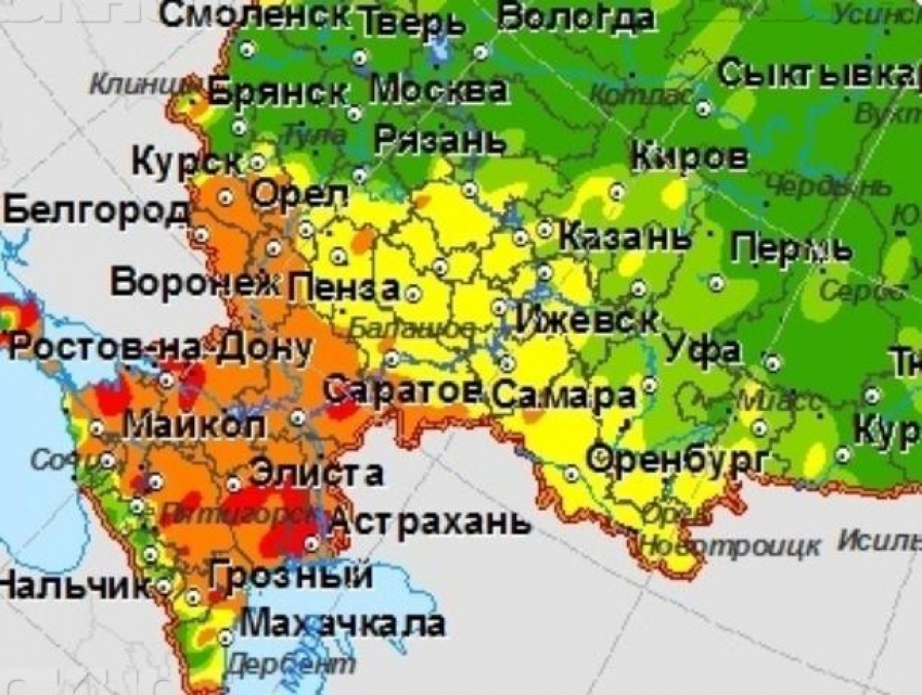 Риск пожаров в Воронежской области назвали высоким