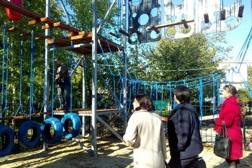 Работы по созданию в Борисоглебске «Веревочного парка» завершены
