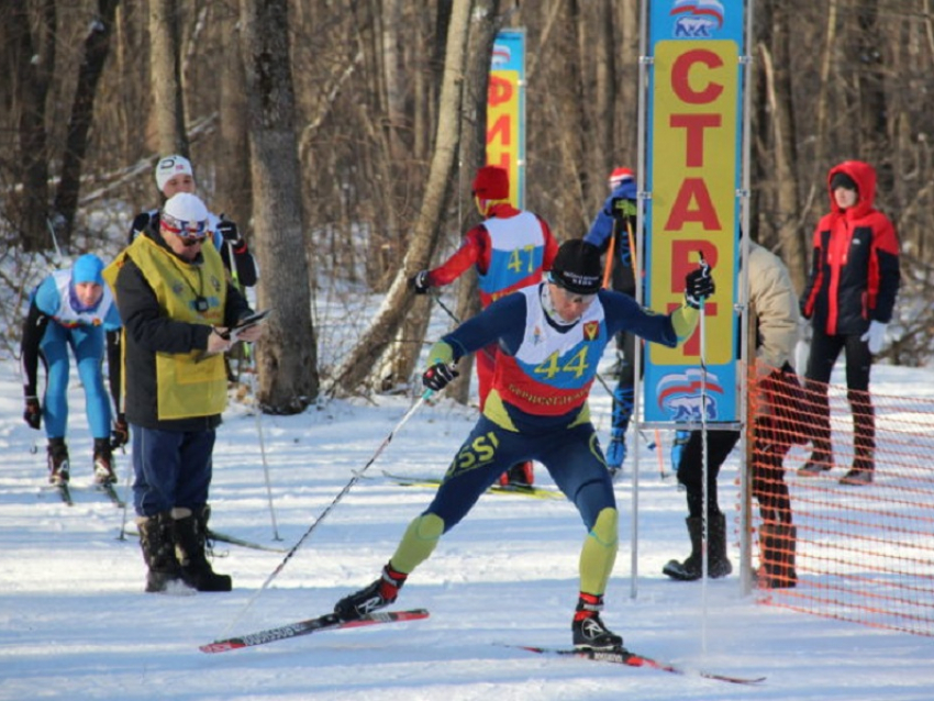 В Борисоглебске лыжники воспользовались короткой зимой и провели Чемпионат БГО