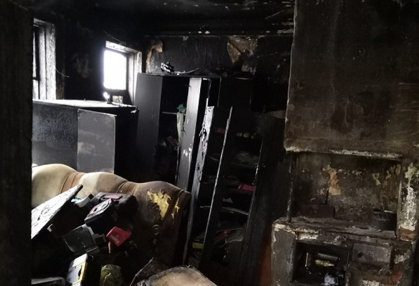 В Борисоглебске во время пожара пострадали двое детей