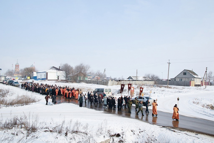В селе Чигорак Борисоглебского округа прошел  крестный ход 