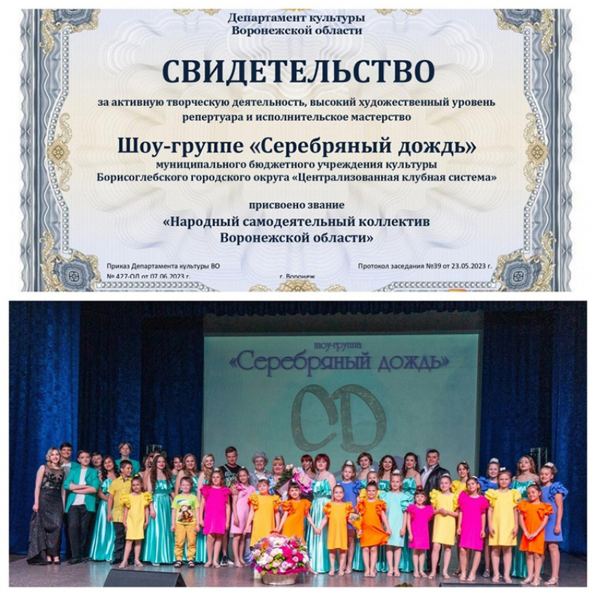 «Серебряный дождь» Борисоглебска стал Народным коллективом Воронежской области 