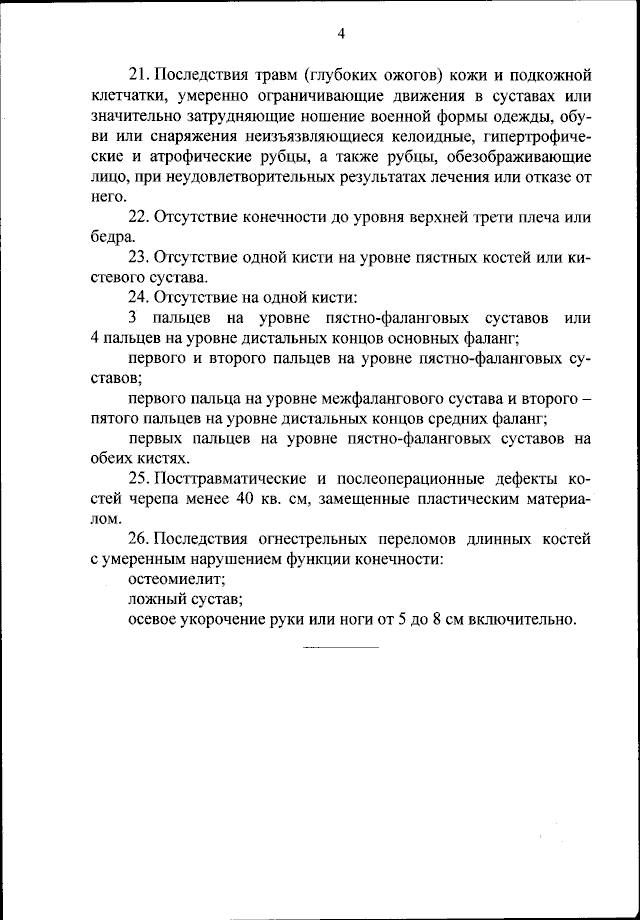 Приказ Минобороны перечень заболеваний 4 часть